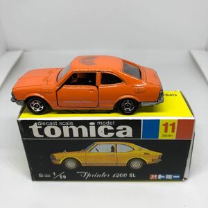 トミカ　日本製　黒箱　11 トヨタ　スプリンター　1200SL 当時物　絶版
