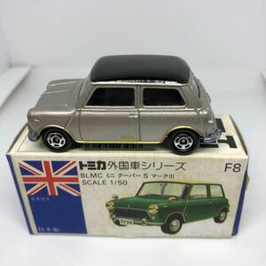  Tomica сделано в Японии синий коробка F8 BLMC Mini Cooper Mark iii высота остров магазин подлинная вещь распроданный ⑨