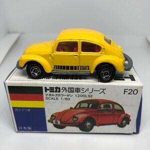  Tomica made in Japan blue box F20 Volkswagen 1200LSE that time thing out of print 