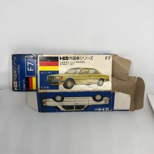  Tomica made in Japan blue box empty box F7 Mercedes Benz 450SEL that time thing out of print 