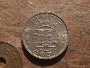 ポルトガル領チモール　5Escudos　白銅　1970年　KM＃21　(24.6mm, 7.1g)