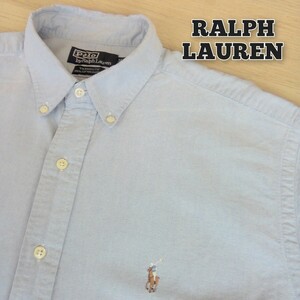 RALPH LAUREN　半袖シャツ　メンズ　サイズ16 1/2　ラルフローレン　青　26