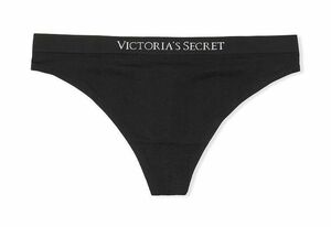 Victoria's Secret ヴィクトリア シークレット シームレス ソング Tバック ショーツ Black 未開封品 送料無料