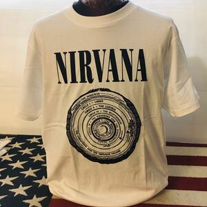 90年代バンド　ニルヴァーナ　Nirvana L バンドTシャツ　ロックTシャツ 