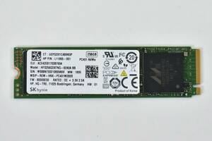 SK hynix M.2 2280 NVMe SSD 256GB /健康状態100%/累積使用1353時間/PC401/動作確認済み, フォーマット済み/中古品
