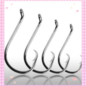 シングルフック 釣り針 120本 高炭素鋼 耐腐食 ソルト用 川釣り 針