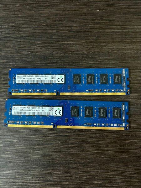 16GB(8x2) PC3-12800U メモリー