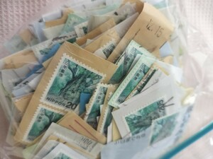 日本普通切手使用済み205円紙付き・紙なし混合300枚