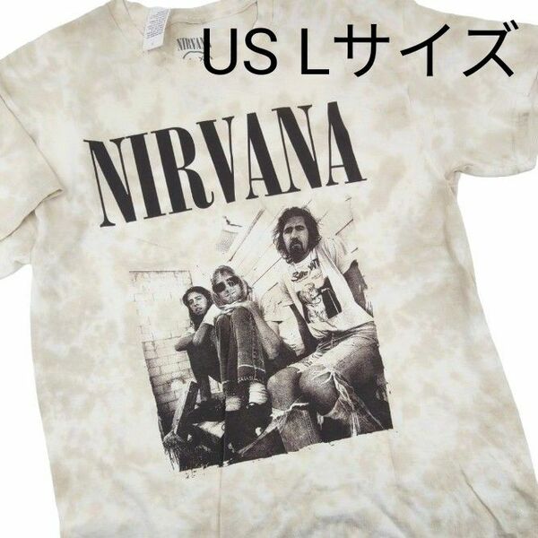 日本未入荷 ニルヴァーナ NIRVANA Tシャツ バンドTシャツ L 半袖 海外限定 大きいサイズ タイダイ柄