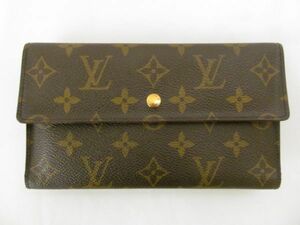 (57586)LOUIS VUITTON　ルイヴィトン　モノグラム　北米限定　アメリカ限定　三つ折り長財布　廃盤