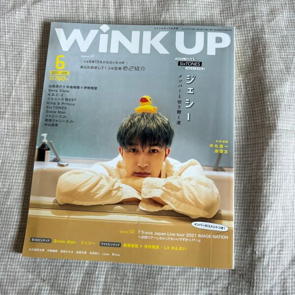 WINK UP(ウインクアップ) 2021年6月号 (ワニブックス) 表紙 ジェシー