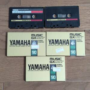 [ cassette ] ultra rare unused unopened YAMAHA MUSIC 90 3 piece used MUSIC-R 46 2 piece total 5 piece set summarize many large amount Yamaha music brand hard-to-find 