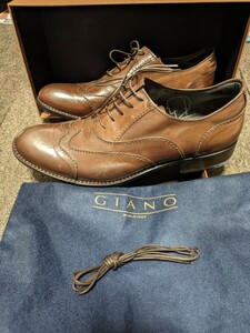 ◆GIANO　イタリア製　レザーシューズ　ドレス　ビジネス　パーティ　27.5