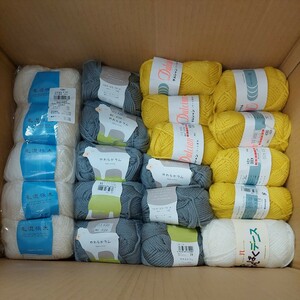 100 jpy ~ wool 3 knitting wool handicrafts raw materials knitting * kind various together set 