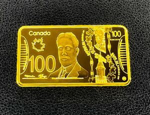  foreign old coin America 100 large gold coin Gold bar capsule with a self-starter 