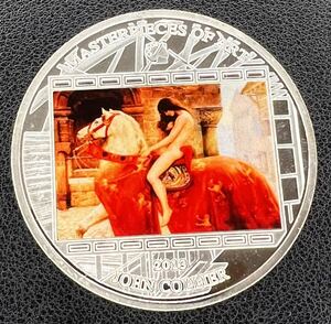 古銭　クック諸島古銭 イングランド王国ゴダ　イヴァ夫人 記念銀貨アンティークコイン