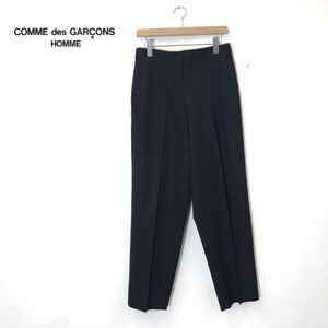 G2856-D◆old◆ 90s COMME des GARCONS HOMME コムデギャルソン オム サマースラックス ワイド ◆ sizeS ブラック ウール100 モード