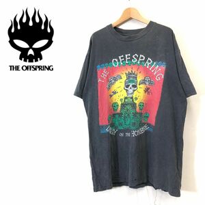 G2351-F-N* THE OFFSPRING short sleeves band T-shirt cut and sewn print tops * sizeL cotton 100 black old clothes men's spring summer 
