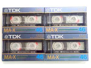 未開封TDK MA-X46 4本 メタルテープTYPEⅣ