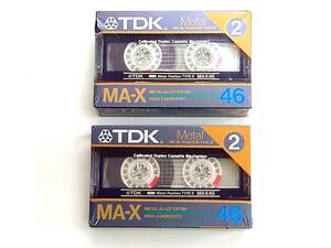 未開封TDK MA-X46 4本 メタルテープ/TYPEⅣ