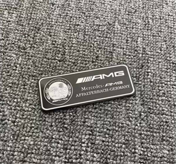 AMG メルセデスベンツ　　アルミ製ステッカー　アップルツリー　ブラック