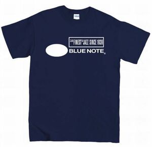 [XLサイズ]Blue Note（ブルーノート）Records ジャズレーベル ロゴTシャツ ネイビー