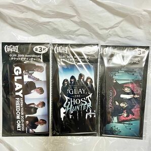 GLAY グレイ GiGO限定 プライズ 30th Anniversary チケットデザインチャーム 全3種