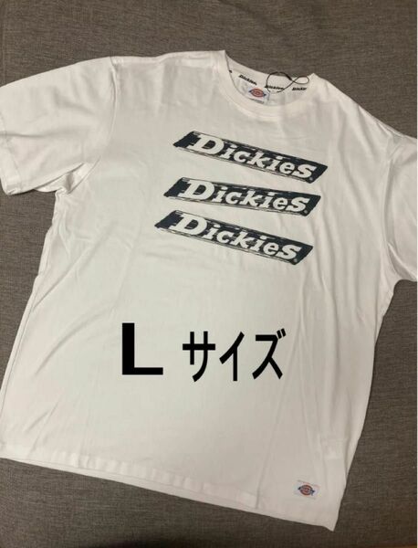 新品 Dickies Tシャツ Lサイズ　ホワイト 白 半袖 半袖Tシャツ