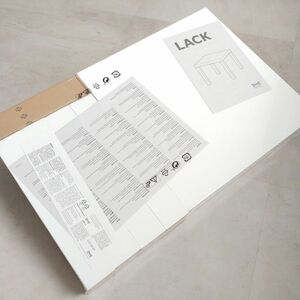 [* новый товар * не использовался товар *]IKEA Ikea LACK подставка боковой стол белый 105.147.92 35cm × 35cm интерьер мебель 1 иен старт MA725