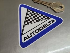送料無料 Autodelta アルファロメオ 112mm x 100mm 2pic 車 バイク ステッカー デカール