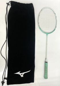 CR* MIZUNO ALTIUS LITE 4U6 badminton racket storage sack attaching Mizuno badminton racket white light green sport 