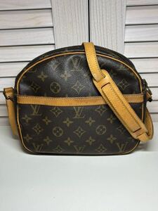 ルイヴィトン LOUIS VUITTON モノグラム サンリス ショルダーバッグ 斜め掛け レザー ブラウン メンズ レディース M51222