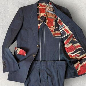 Paul Smith COLLECTION Paul Smith collection [.. go out Britain style ] suit setup M size wool × silk lining Union Jack 