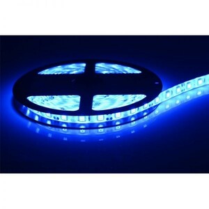 LEDテープライト ブルー 青 12V 5M 5050SMD 白ベース 300連 防水 切断可 両面テープ付 正面発光 LEDテープ DD23