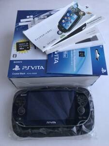 SONY PlayStation VITA PSVITA 3G/Wi-Fiモデル PCH-1100 クリスタルブラック　デビューパック（有機EL採用モデル）　送料無料　匿名配送