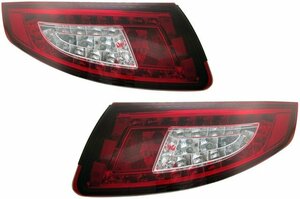 テールランプ LED レッド＆クリスタル ポルシェ 911 997 2005～2008