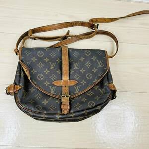 【3772】１円スタート！！　Louis Vuitton　ヴィトン　モノグラム　ソミュール28　AR0970　M42256　中古品　保管品　ショルダーバッグ