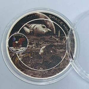 GU249アメリカ記念メダル 宇宙ステーション アポロ チャレンジコイン 美品 外国硬貨 海外古銭 コレクションコイン 貨幣 重さ約28g