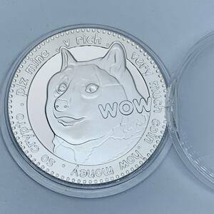 GU261欧米記念メダル ビットコイン チャレンジコイン 幸運コイン ケース付き 美品 外国硬貨 海外古銭 コレクションコイン 貨幣 重さ約29g