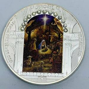 GU303欧米記念メダル イエス 最後の晩餐 チャレンジコイン 美品 外国硬貨 海外古銭 コレクションコイン 貨幣 重さ約28g