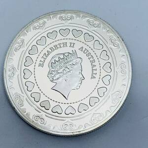 GU304イギリス記念メダル エリザベス女王 ペンギン チャレンジコイン 美品 外国硬貨 海外古銭 コレクションコイン 貨幣 重さ約28g