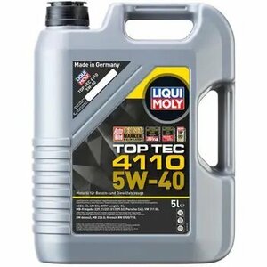 LIQUI MOLY リキモリ トップテック4110 5W40 5L 21479 エンジンオイル 5W-40 5L 5リットル Motor Oil Top Tec 4110 5W40