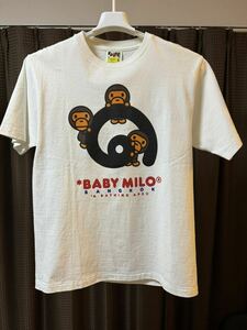 A BATHING APE ア・ベイシング・エイプ　BAPE ベイプ 　BABY MILO ベビーマイロ　タイ・バンコク店限定Tシャツ　ホワイト　Mサイズ