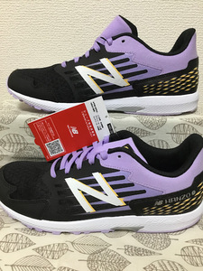 ◎新品 送料込◆24.5 New Balance スニーカー 黒紫 01◆0607