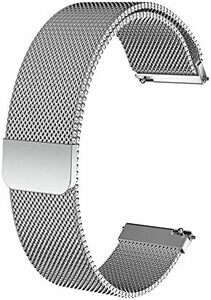 [Itisyou] スマートウォッチ ベルト 時計ベルト 時計ステンレスベルト22mm 交換バンド マグネットベルト 金属腕時計ベ