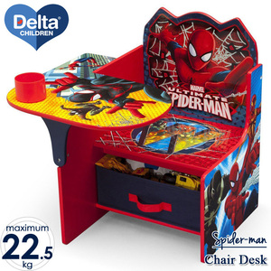 7月中旬入荷予約販売/ スパイダーマン デルタ チェアーデスク 一体型 テーブル 机 子供用家具 子供部屋 Delta
