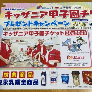 懸賞　1口　キッザニア　キッザニア甲子園チケット　懸賞応募　レシート懸賞