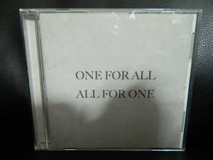 (19) ONE FOR ALL,ALL FOR ONE Japanese record jacket, Japanese explanation passing of years. dirt equipped 