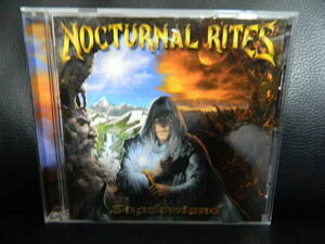 (24) NOCTURNAL RITES / Shadowland Japanese record jacket, Japanese explanation passing of years. dirt equipped 