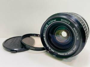 【B14899TY】光学美品 ミノルタ 単焦点レンズ MC W.ROKKOR-SI 24mm 1:2.8 F=2.8 MF MINOLTA 一眼レフカメラ 広角レンズ